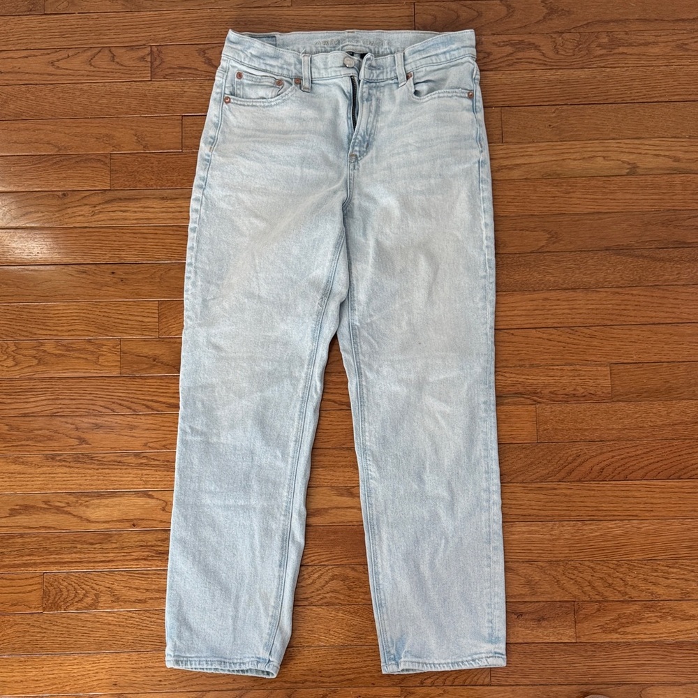 American Eagle Outfitters Men's Light Blue Straight Jeans